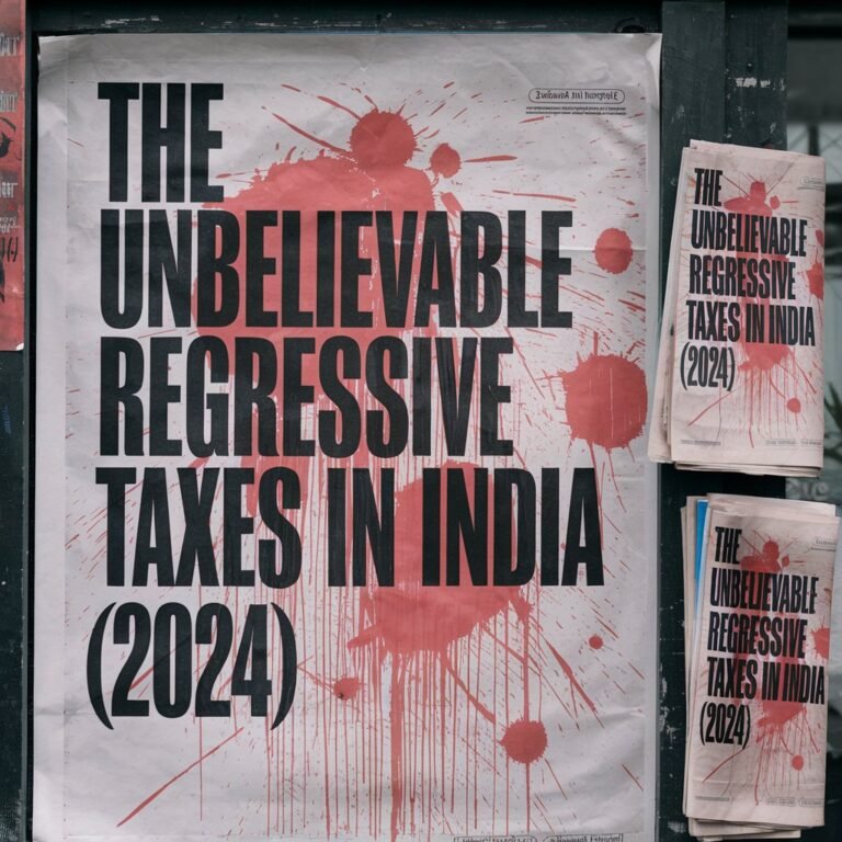 The Unbelievable Regressive Taxes in India (2024)