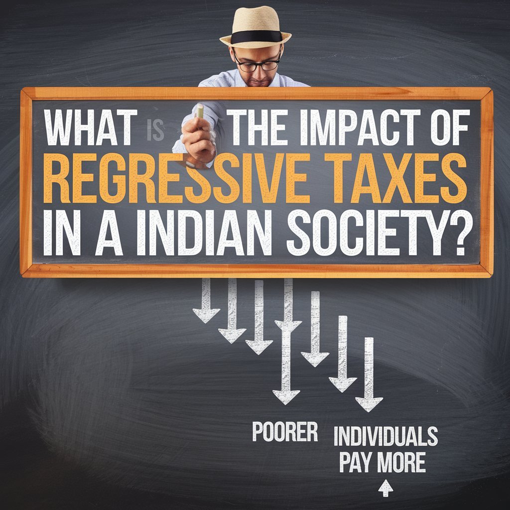 What is the Impact of Regressive Taxes in a Indian Society?