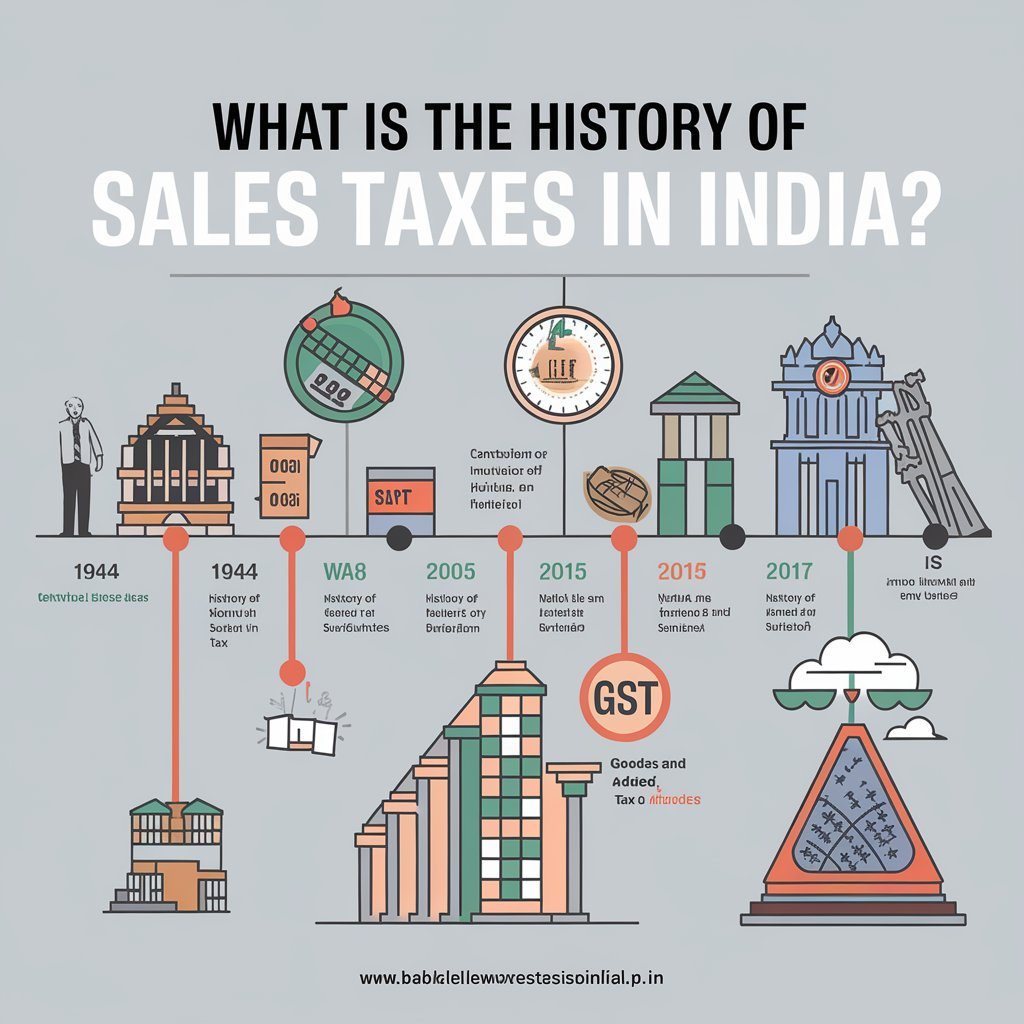 What is the History of Sales Taxes in India?