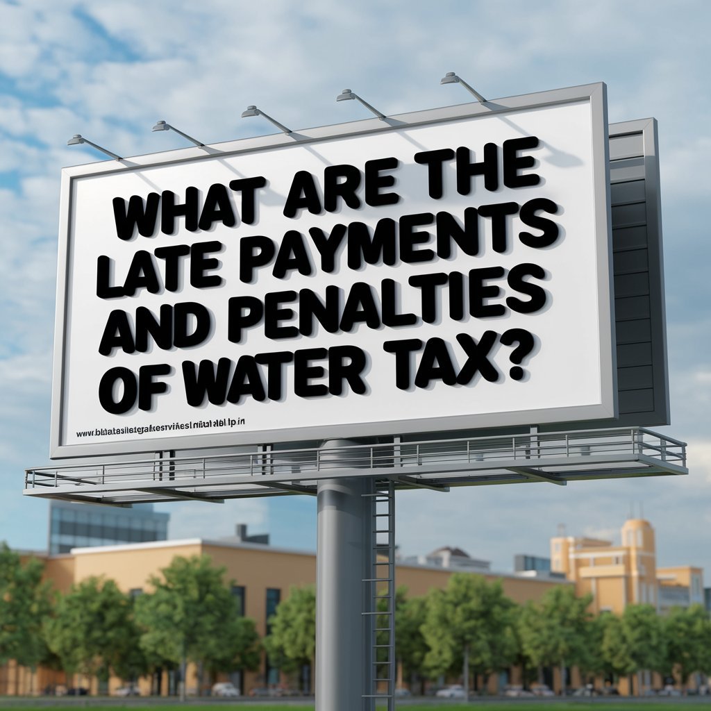 What are the Late Payments and Penalties of GVMC Water Tax?