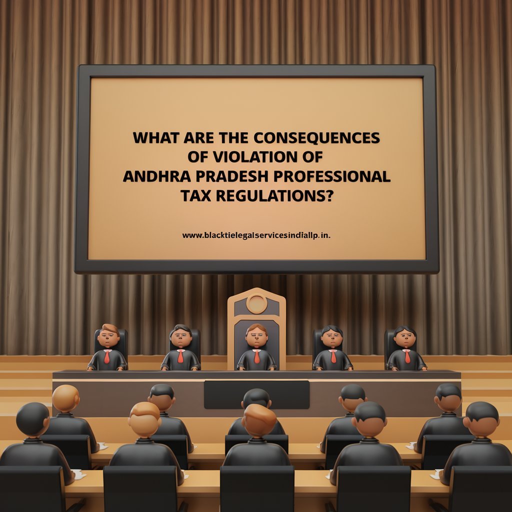 What are the Consequences of Violation of Andhra Pradesh Professional Tax Regulations?