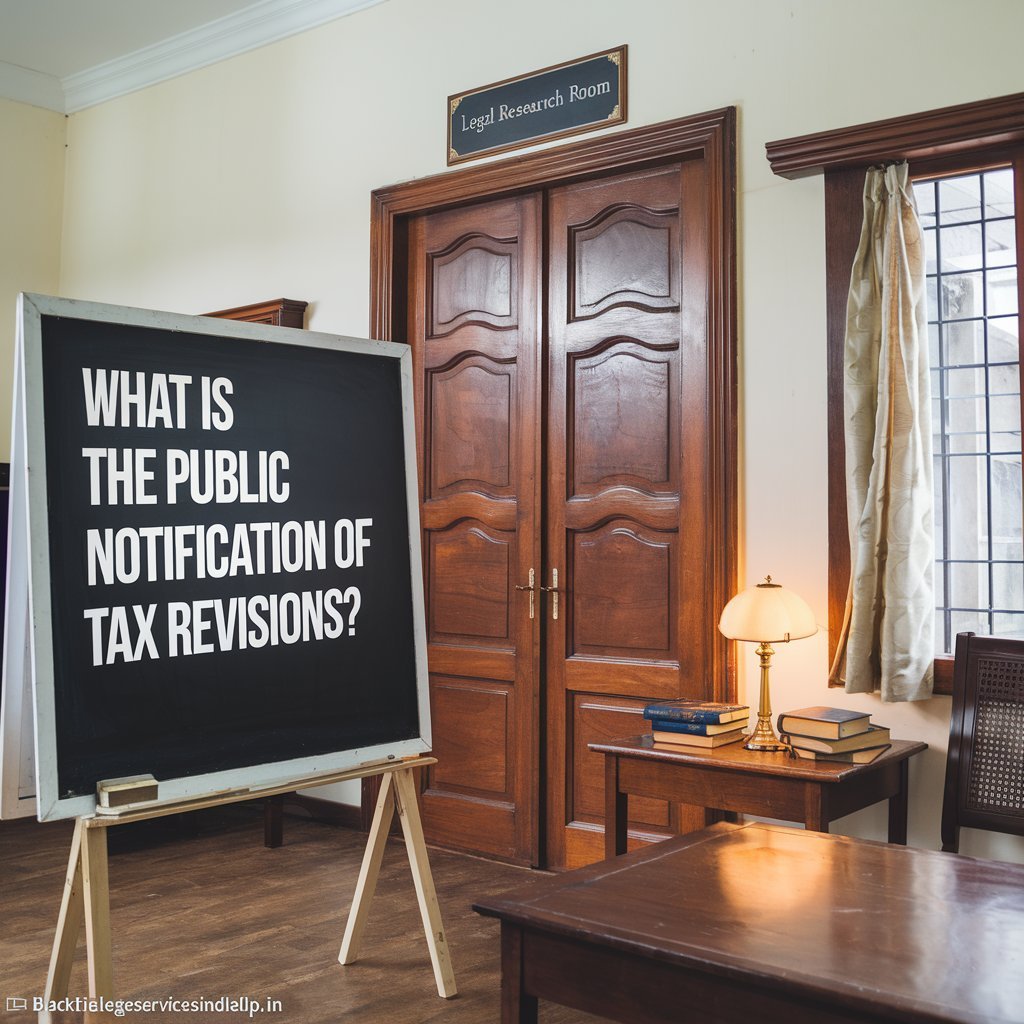 What is the Public Notification of Tax Revisions?