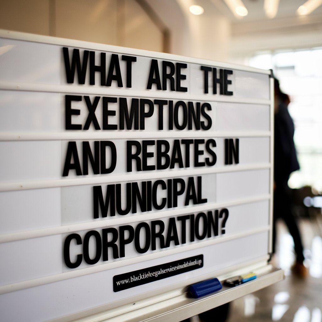 What are the Exemptions and Rebates in Surat Municipal Corporation Property Tax?