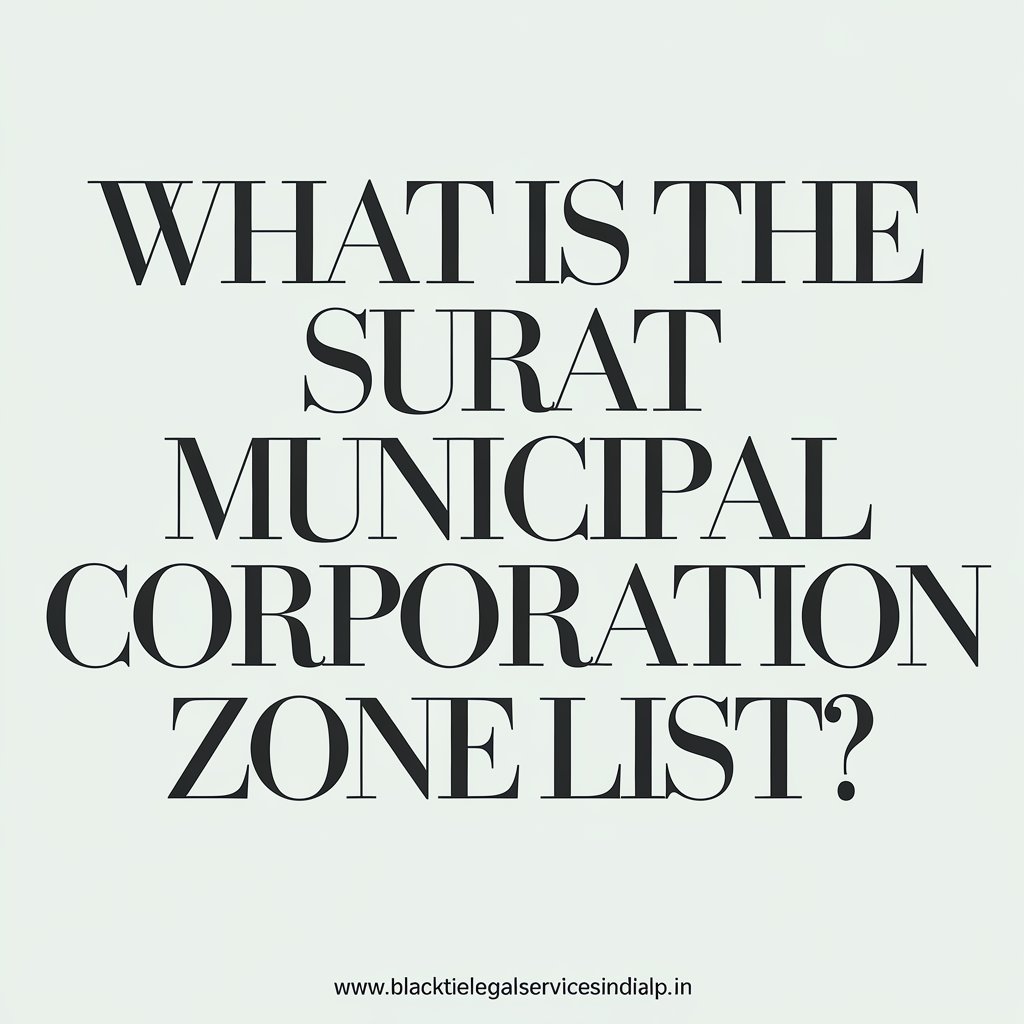 What is the Surat Municipal Corporation Zone List?