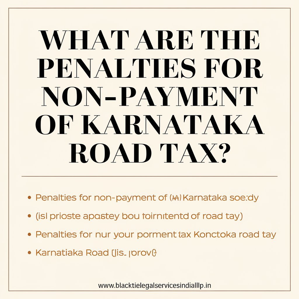 What are the Penalties for Non-Payment of Karnataka Road Tax?