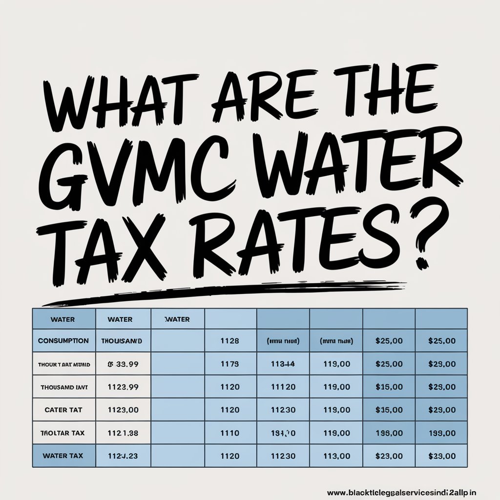 What are the GVMC Water Tax Rates?