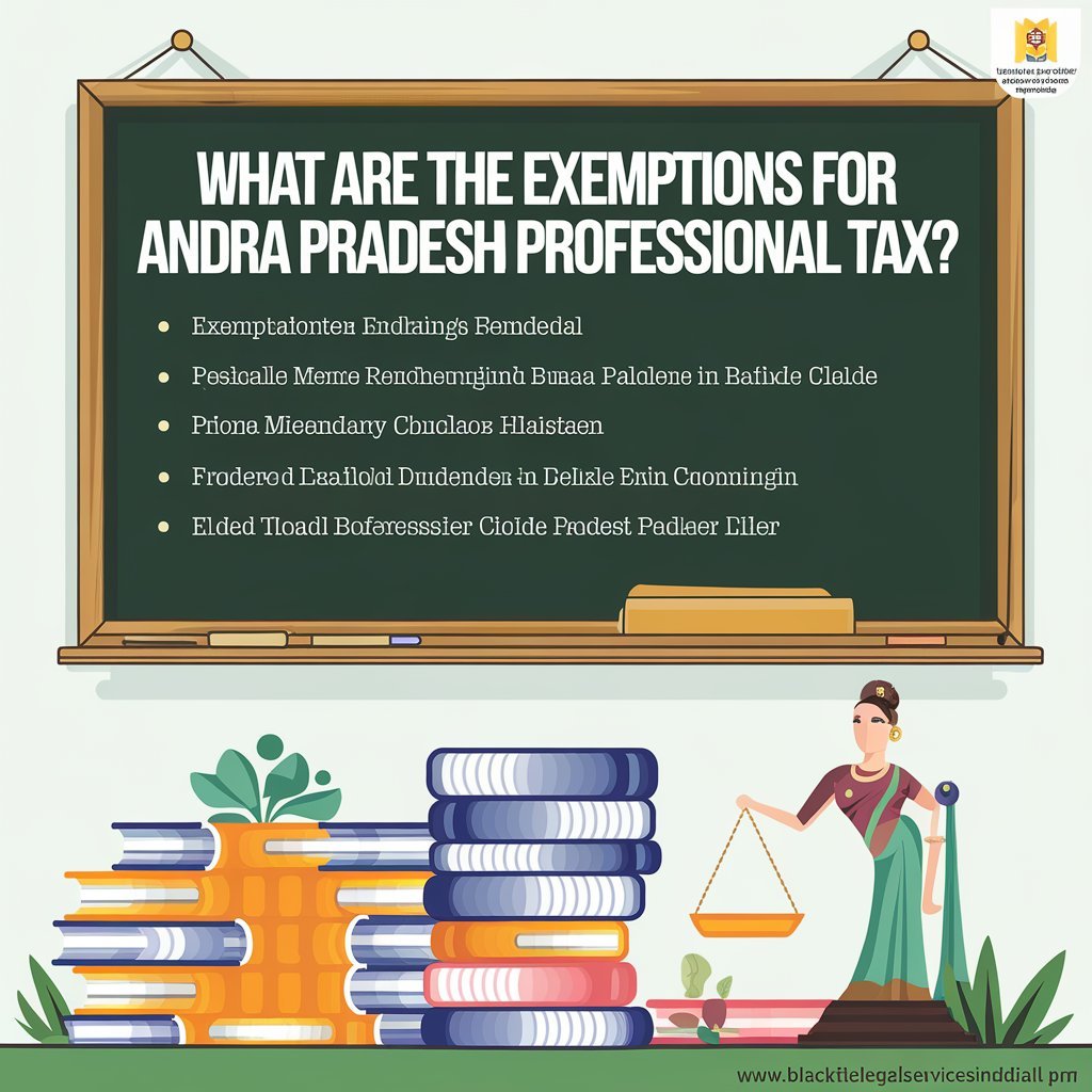 What are the Exemptions for Andhra Pradesh Professional Tax?