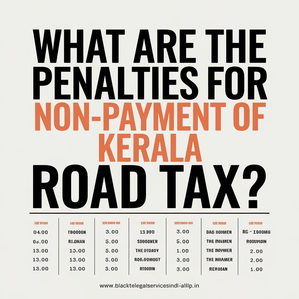 What are the Penalties for Non-Payment of Kerala Road Tax?