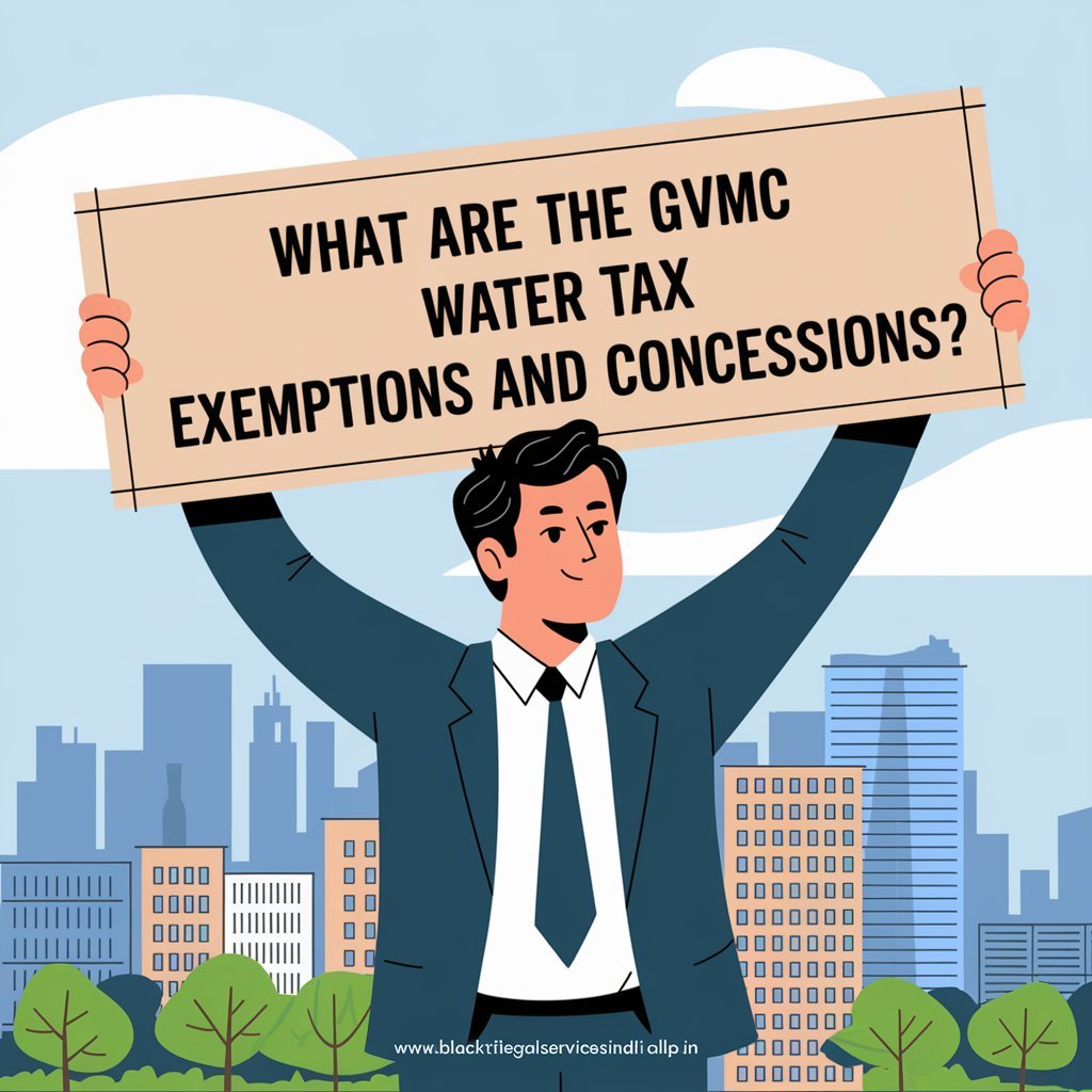 What are the GVMC Water Tax Exemptions and Concessions?