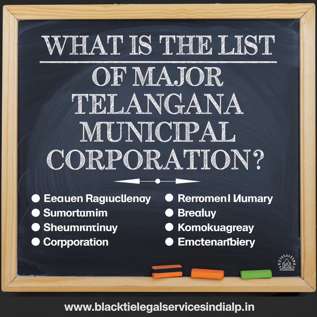 What is the List of Major Telangana Municipal Corporation?