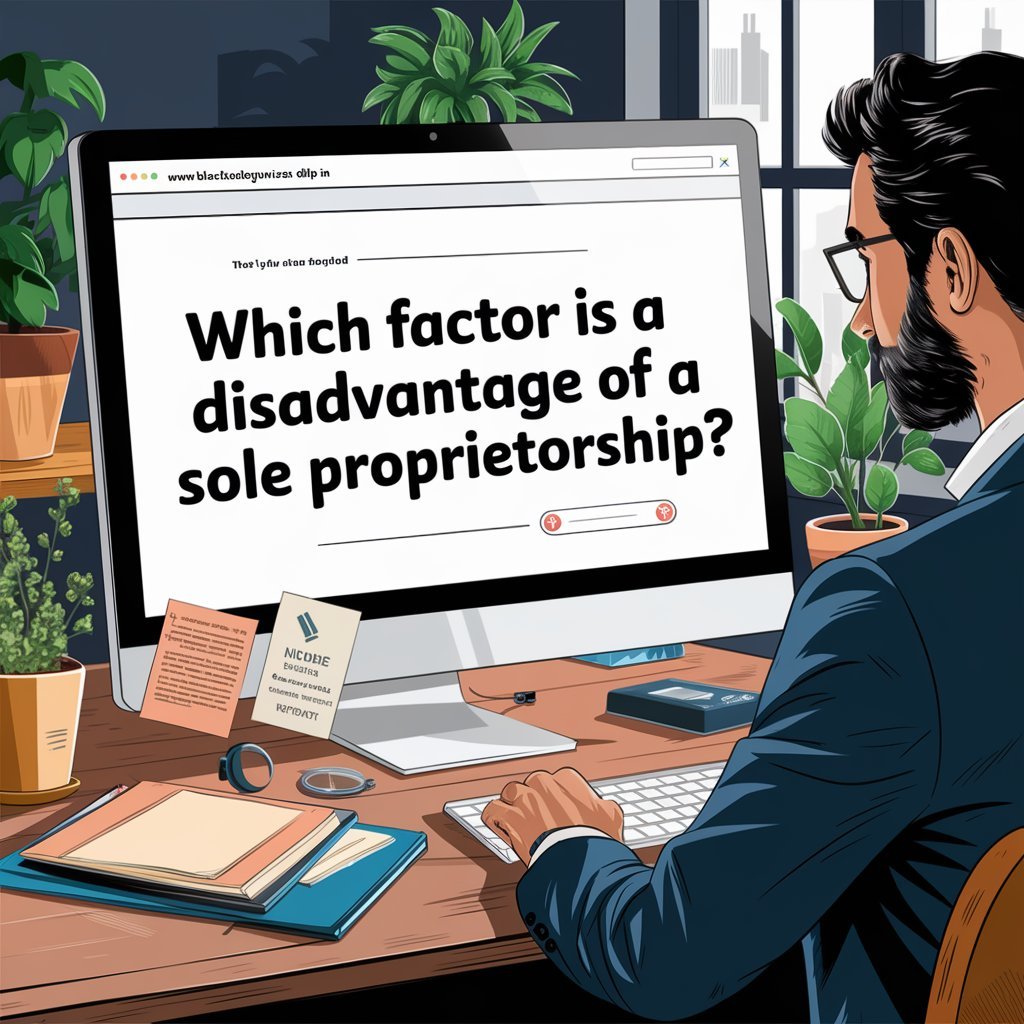 Which Factor is a Disadvantage of a Sole Proprietorship?