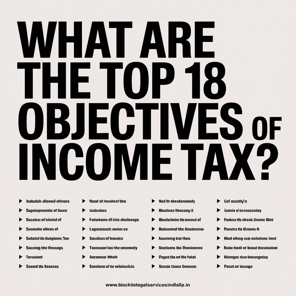 What are the Top 18 Objectives of Income Tax?