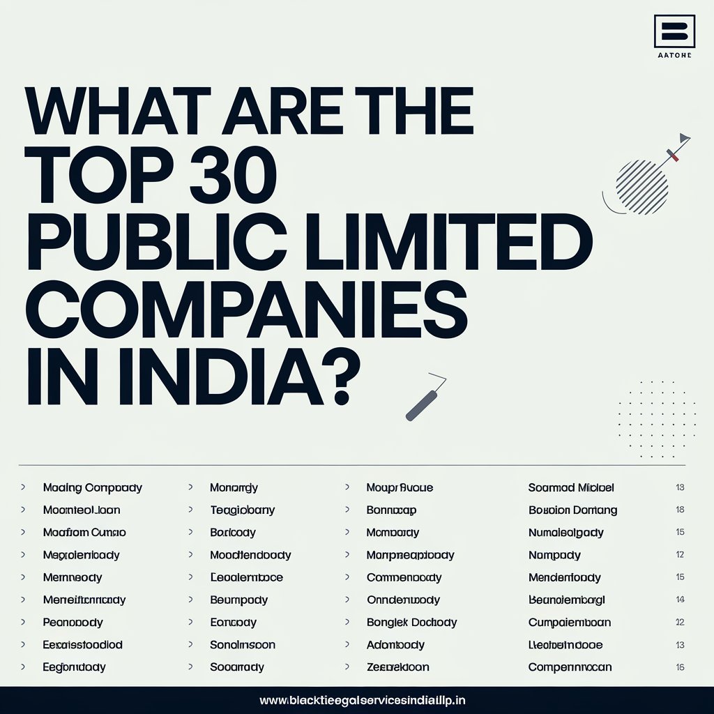 What are the Top 30 Public Limited Companies In India?