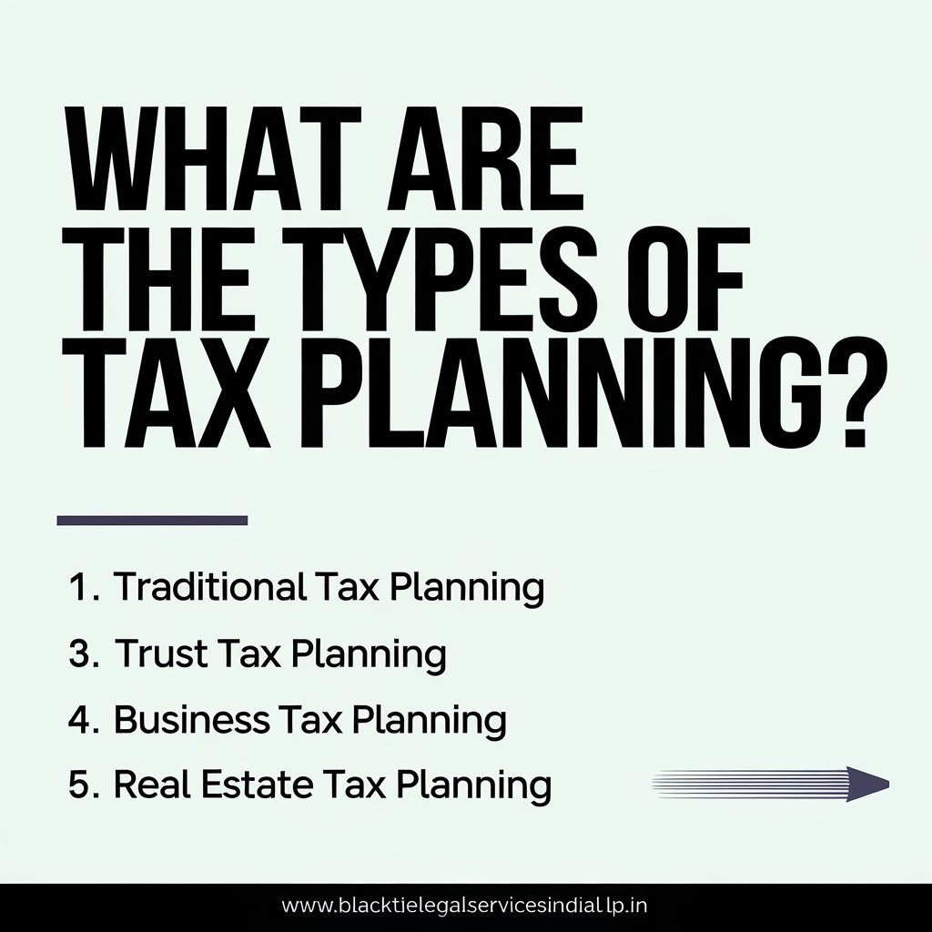 What are the Types of Tax Planning?