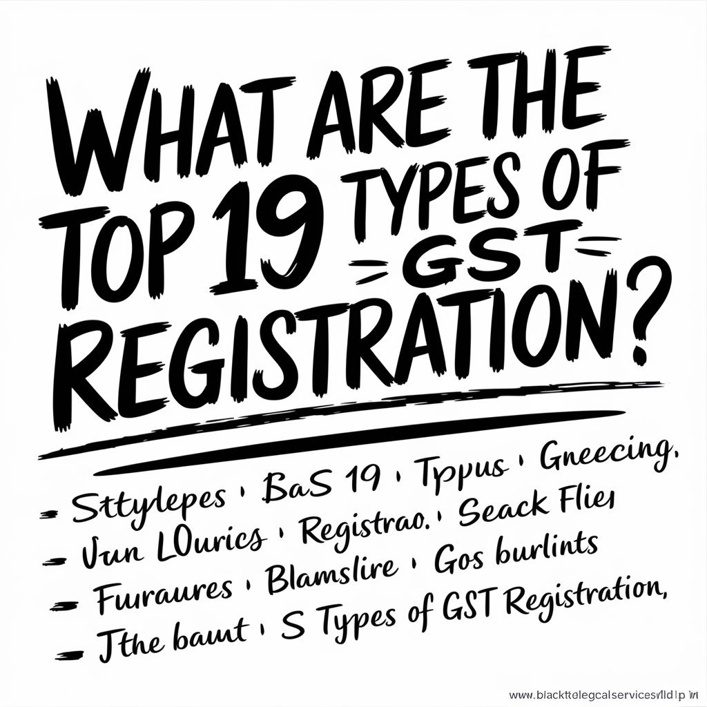 What are the Top 19 Types of GST Registration?