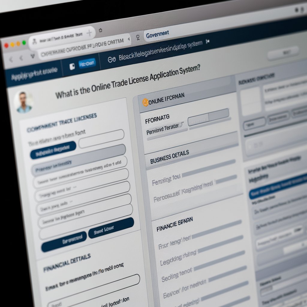 What is the Online Trade License Application System?