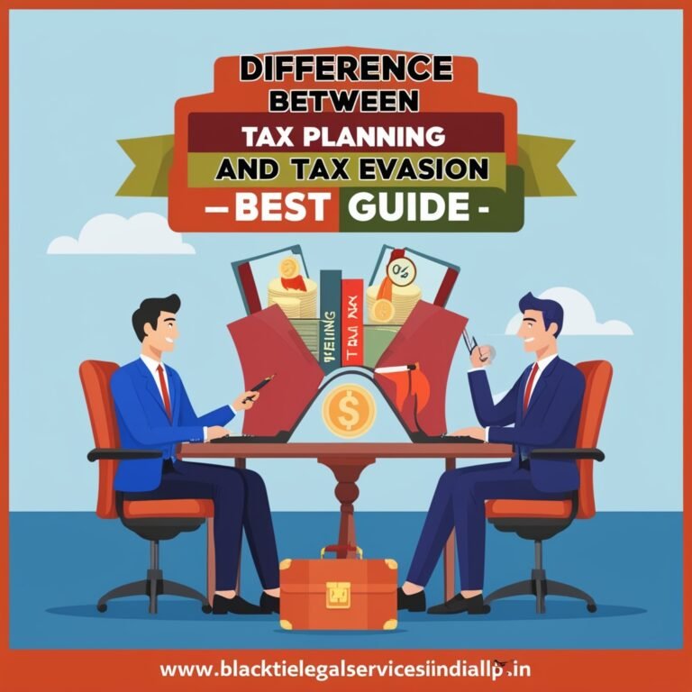 Difference Between Tax Planning and Tax Evasion - Best Guide