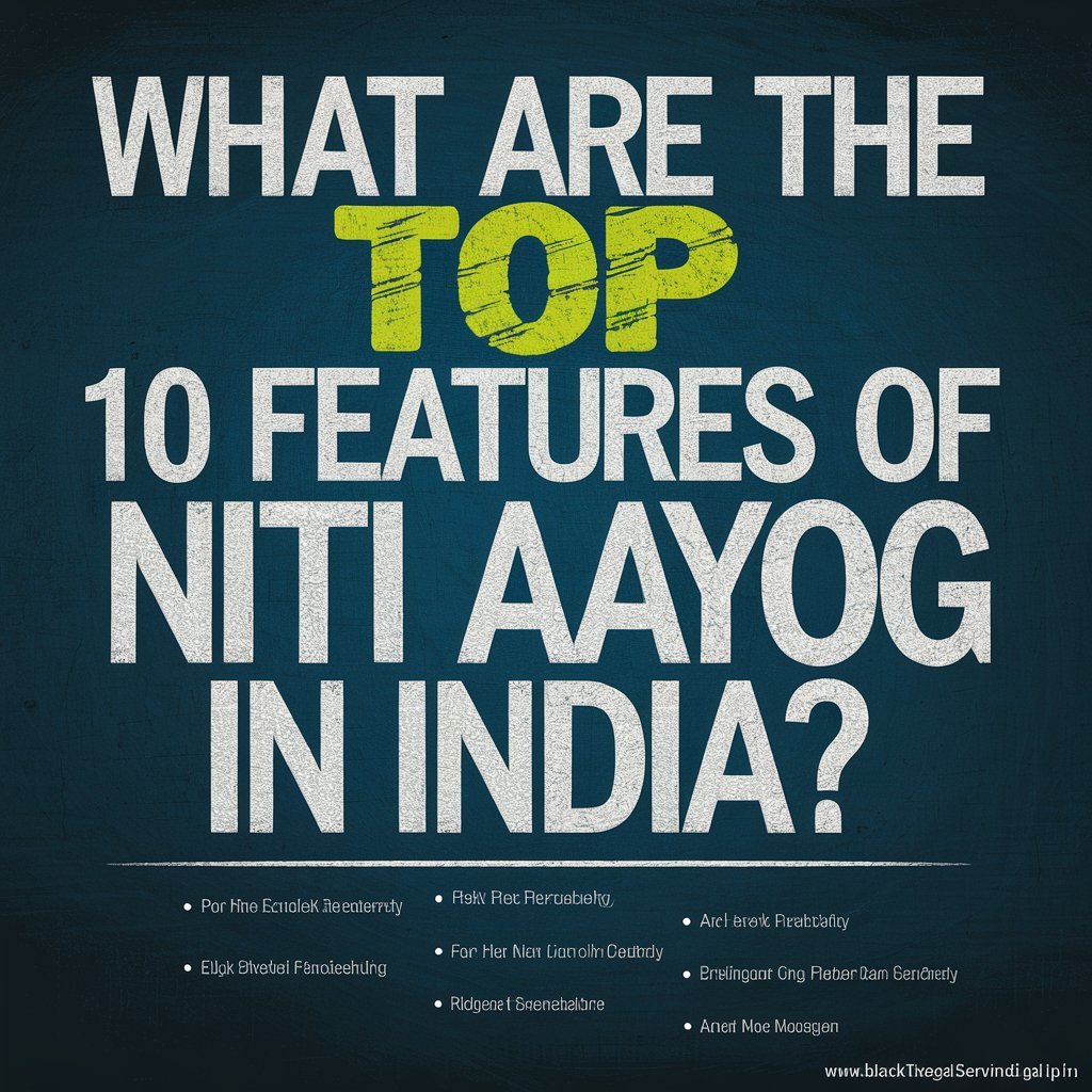 Features of Niti Aayog
